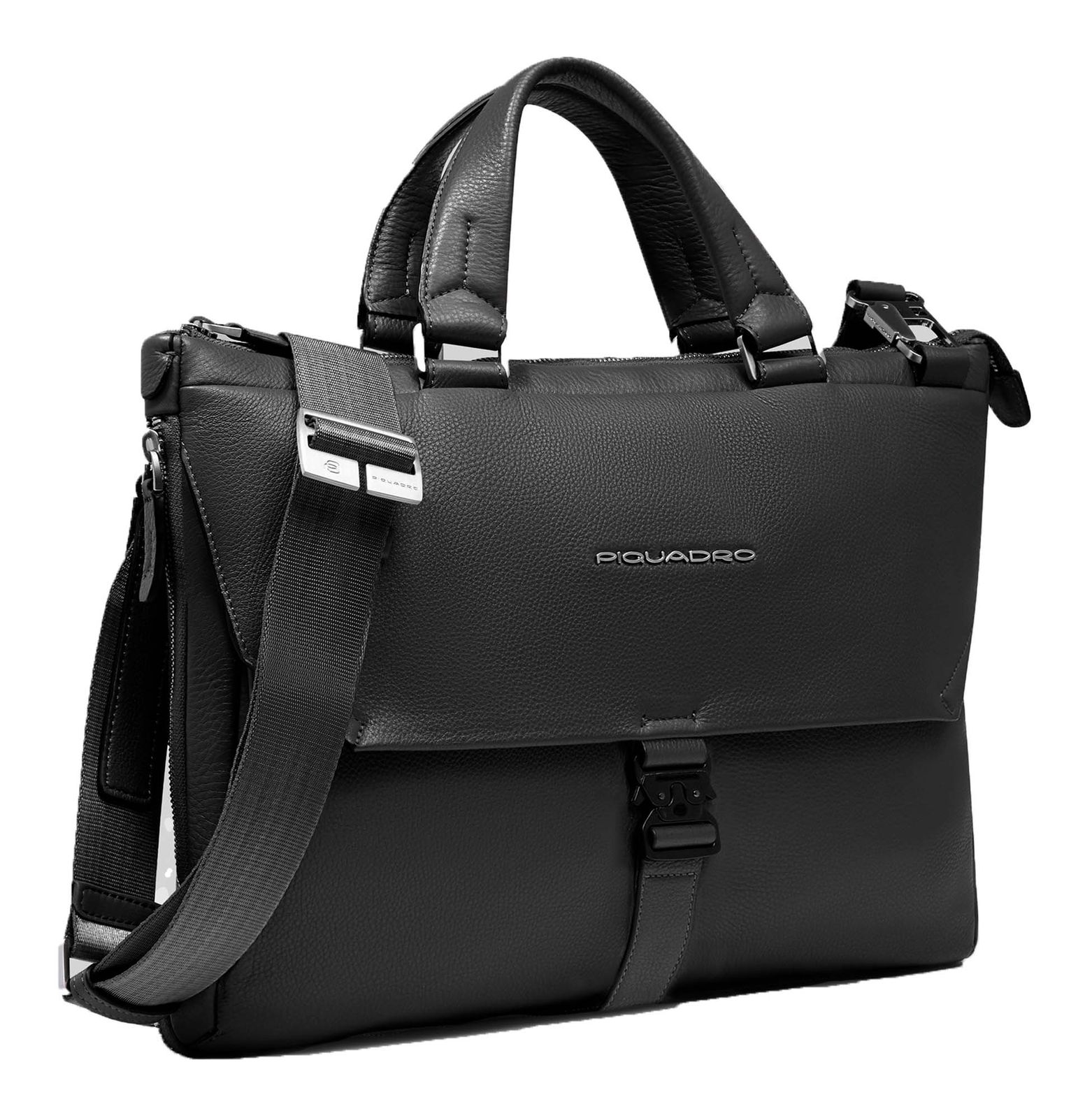 PIQUADRO Than Expandable Briefcase 14" S Black PIQUADRO Than Expandable Briefcase 14" S Black