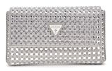 GUESS Zalina Mini Flap Clutch Silver