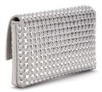GUESS Zalina Mini Flap Clutch Silver