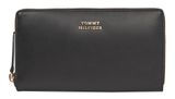 TOMMY HILFIGER Leather Zip Around Wallet L Black TOMMY HILFIGER Leather Zip Around Wallet L Black