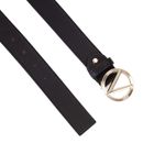 VALENTINO Hampton Plaque Buckle Belt W105 Nero / Oro - shortenable VALENTINO Hampton Plaque Buckle Belt W105 Nero / Oro - shortenable