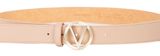VALENTINO Hampton Plaque Buckle Belt W105 Beige / Oro - shortenable VALENTINO Hampton Plaque Buckle Belt W105 Beige / Oro - shortenable