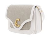 COCCINELLE C-Me Canvas Handbag Natural / Blanco COCCINELLE C-Me Canvas Handbag Natural / Blanco