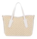 COCCINELLE New Never Without Bag Handbag Bicolor Straw M Mul. Blanco / Blan