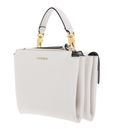 COCCINELLE Arlettis Signature Handbag Grained Leather Blanco