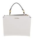 COCCINELLE Arlettis Signature Handbag Grained Leather Blanco