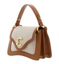 COCCINELLE C-Me Canvas Handbag Natural / Cuir COCCINELLE C-Me Canvas Handbag Natural / Cuir