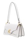 COCCINELLE C-Me Calf Cock Crossbody Bag L Blanco