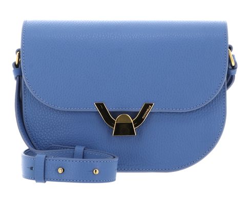 COCCINELLE Dew Crossbody Grained Leather Azul