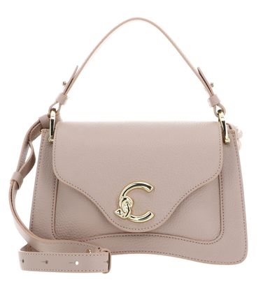 COCCINELLE C-Me Grained Leather Handbag Rosette