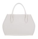 COCCINELLE Lord Handbag Grained Leather M Blanco