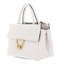 COCCINELLE Arlettis Signature Handbag Grained Leather Blanco
