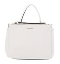 COCCINELLE Arlettis Signature Handbag Grained Leather Blanco