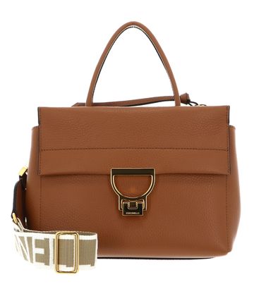 COCCINELLE Arlettis Signature Handbag Grained Leather Cuir