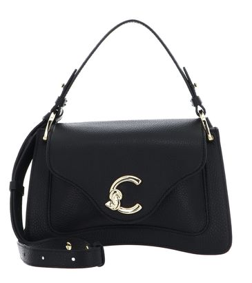 COCCINELLE C-Me Grained Leather Handbag Noir
