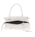 COCCINELLE Lord Handbag Grained Leather Blanco COCCINELLE Lord Handbag Grained Leather Blanco