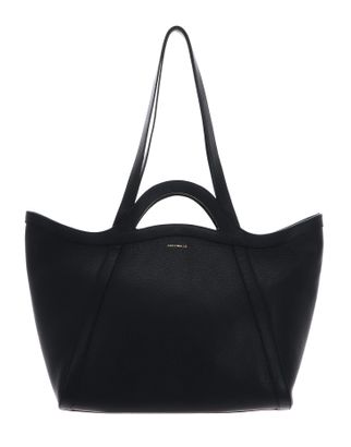 COCCINELLE Amalia Grained Leather Shopper Noir