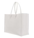 COCCINELLE Maxi Log Handbag Grained Leather Blanco COCCINELLE Maxi Log Handbag Grained Leather Blanco
