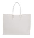 COCCINELLE Maxi Log Handbag Grained Leather Blanco COCCINELLE Maxi Log Handbag Grained Leather Blanco