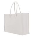 COCCINELLE Maxi Log Handbag Grained Leather Blanco COCCINELLE Maxi Log Handbag Grained Leather Blanco
