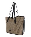 COCCINELLE New Never Without Bag Bicolor Straw Handbag Multi Noir / Noir COCCINELLE New Never Without Bag Bicolor Straw Handbag Multi Noir / Noir