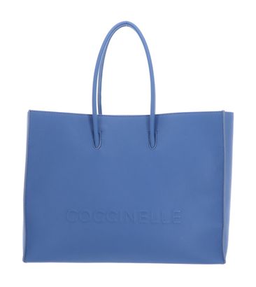 COCCINELLE Maxi Log Handbag Grained Leather Azul