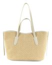 COCCINELLE New Never Without Bag Bicolor Straw Handbag Mul. Blanco / Blan COCCINELLE New Never Without Bag Bicolor Straw Handbag Mul. Blanco / Blan