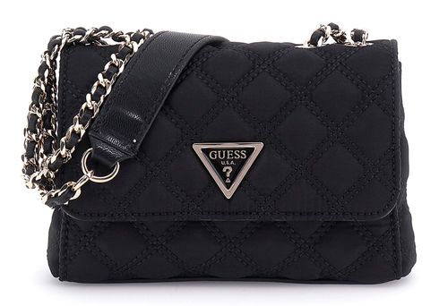 GUESS Giully Mini 2 Compartment Flap Bag Black
