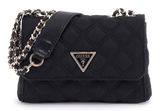 GUESS Giully Mini 2 Compartment Flap Bag Black GUESS Giully Mini 2 Compartment Flap Bag Black