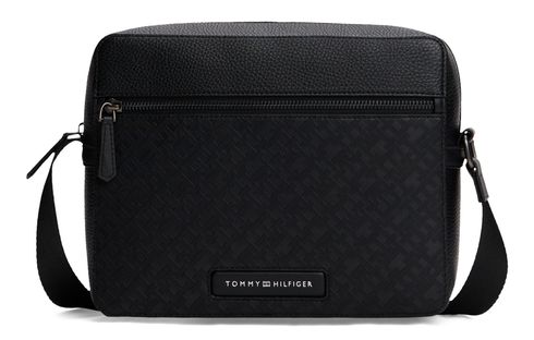 TOMMY HILFIGER TH Monogram Mini Messenger Bag Black
