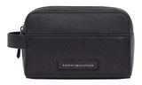 TOMMY HILFIGER TH Monogram Washbag Black TOMMY HILFIGER TH Monogram Washbag Black
