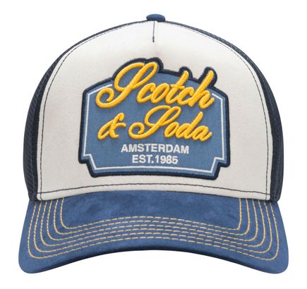 SCOTCH & SODA Arena Adjustable Trucker Hat Navy