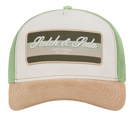 SCOTCH & SODA Canyon Adjustable Trucker Hat Sand