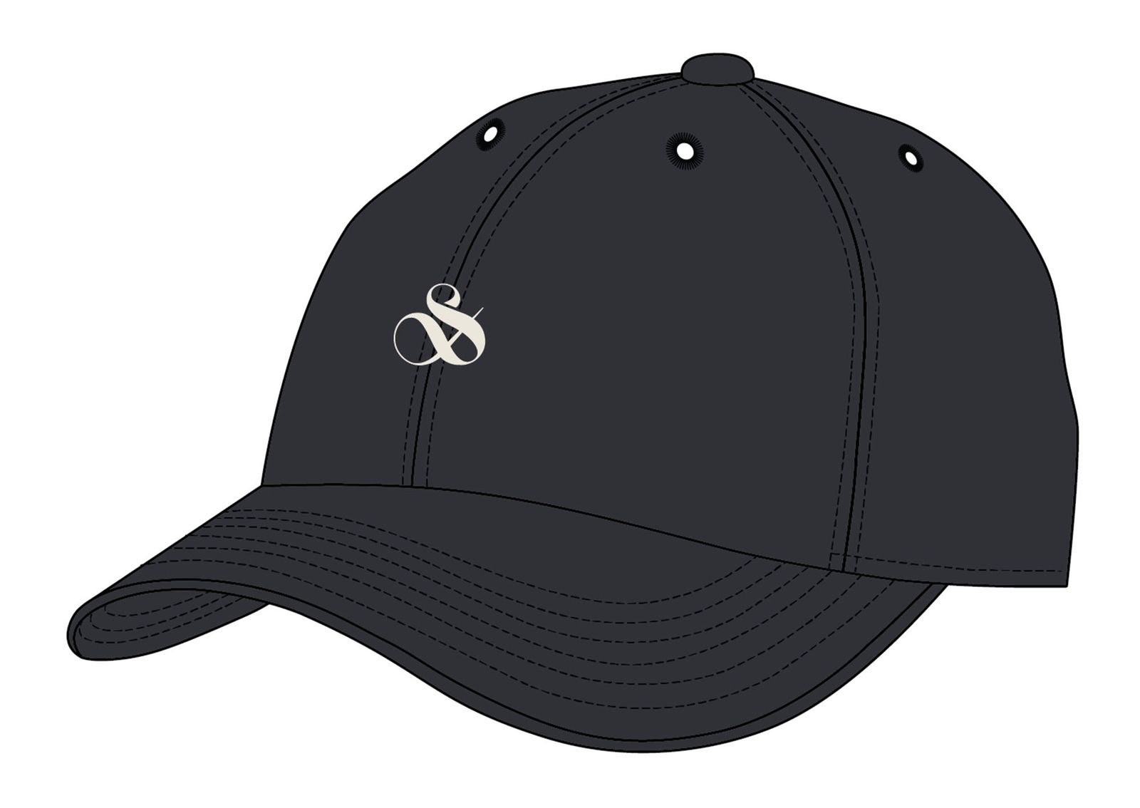 SCOTCH & SODA Cotton Adjustable Cap Black SCOTCH & SODA Cotton Adjustable Cap Black