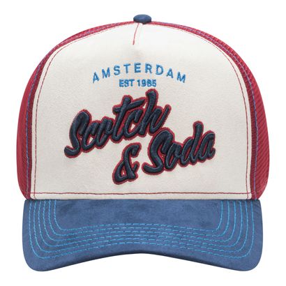 SCOTCH & SODA Altos Adjustable Trucker Hat Navy