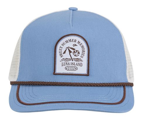 SCOTCH & SODA Luna Island Adjustable Trucker Hat LT Blue / Pastel