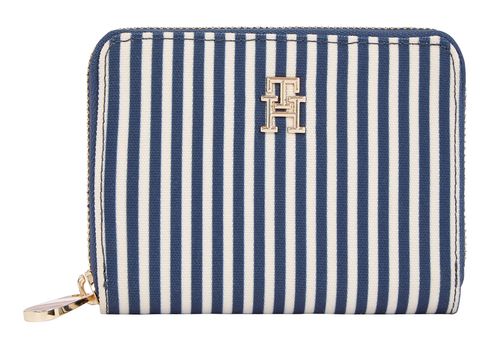 TOMMY HILFIGER Poppy Summer Medium Zip Around Wallet Space Blue Stripe