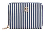 TOMMY HILFIGER Poppy Summer Medium Zip Around Wallet Space Blue Stripe TOMMY HILFIGER Poppy Summer Medium Zip Around Wallet Space Blue Stripe