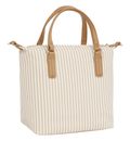 TOMMY HILFIGER Poppy Summer Small Tote Safari Canvas Stripe TOMMY HILFIGER Poppy Summer Small Tote Safari Canvas Stripe
