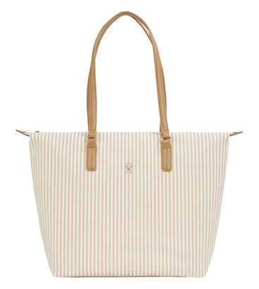 TOMMY HILFIGER Poppy Summer Tote L Safari Canvas Stripe