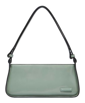 LIEBESKIND BERLIN Franzis Lack Distressed Crossbody Bag Forest Green