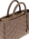 GUESS Tamsin Society Satchel Dark Taupe