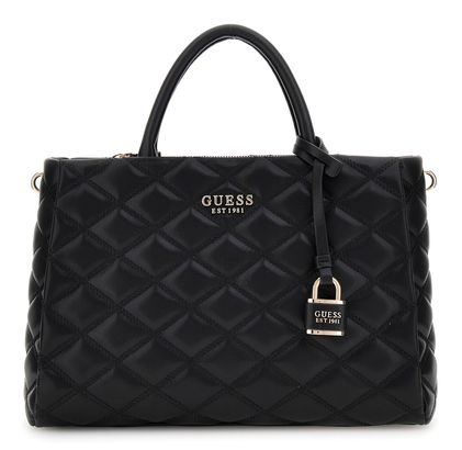 GUESS Tamsin Society Satchel Black
