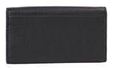 Calvin Klein Sculpted Long Fold Strap Wallet Na Black