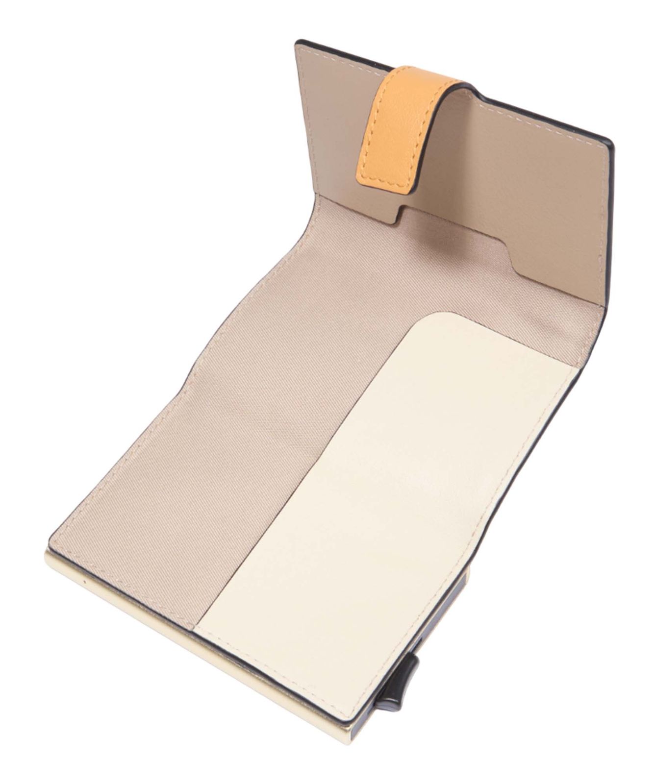 PIQUADRO Circle Compact Wallet With Single Slider RFID Yellow - Beige PIQUADRO Circle Compact Wallet With Single Slider RFID Yellow - Beige