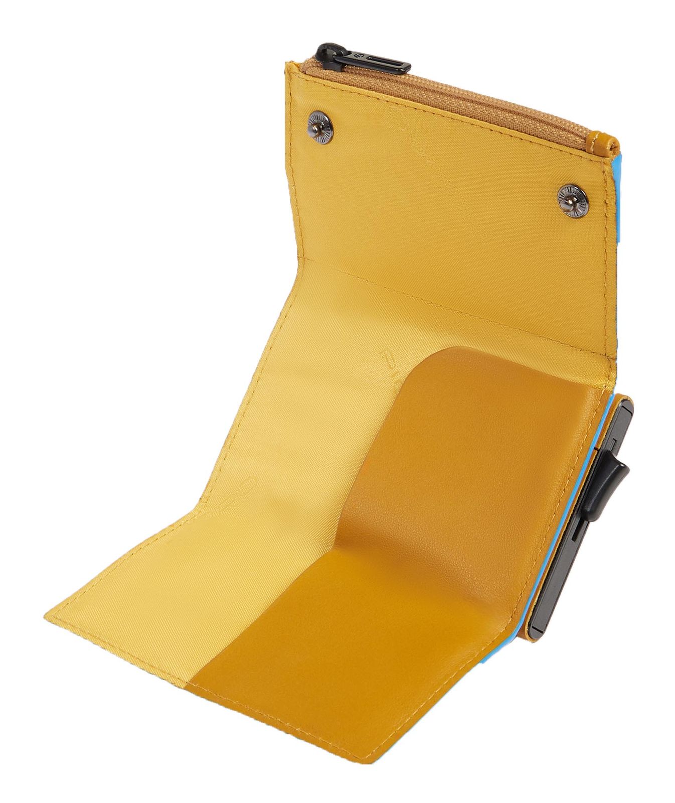 PIQUADRO Atlas Compact Wallet With Single Slider RFID Yellow PIQUADRO Atlas Compact Wallet With Single Slider RFID Yellow