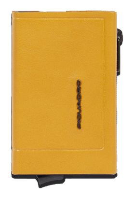PIQUADRO Atlas Compact Wallet With Single Slider RFID Yellow
