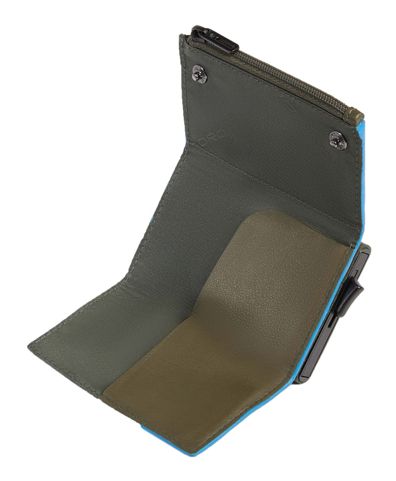 PIQUADRO Atlas Compact Wallet With Single Slider RFID Green PIQUADRO Atlas Compact Wallet With Single Slider RFID Green