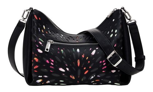 Desigual Sac à Dos Blackwell Mayari Femmes Noir - Motifs Mickey Et Paillettes Florales