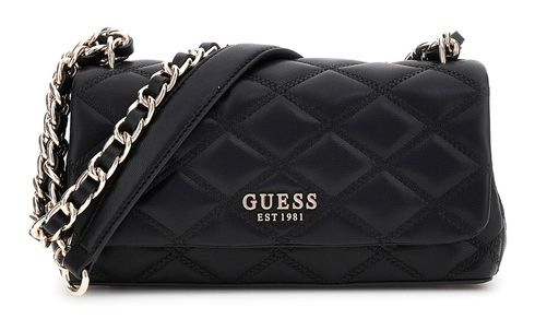 GUESS Tamsin Convertible Xbody Flap Bag Black